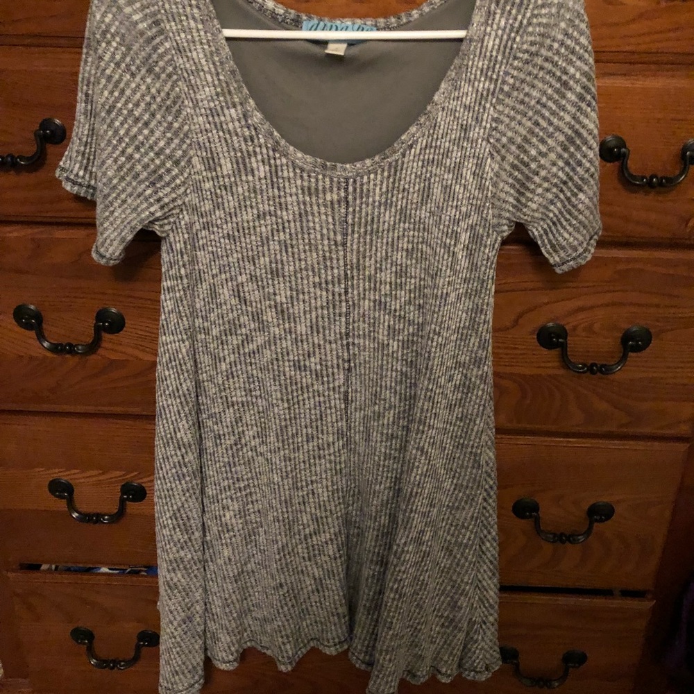 Heather gray swing dress